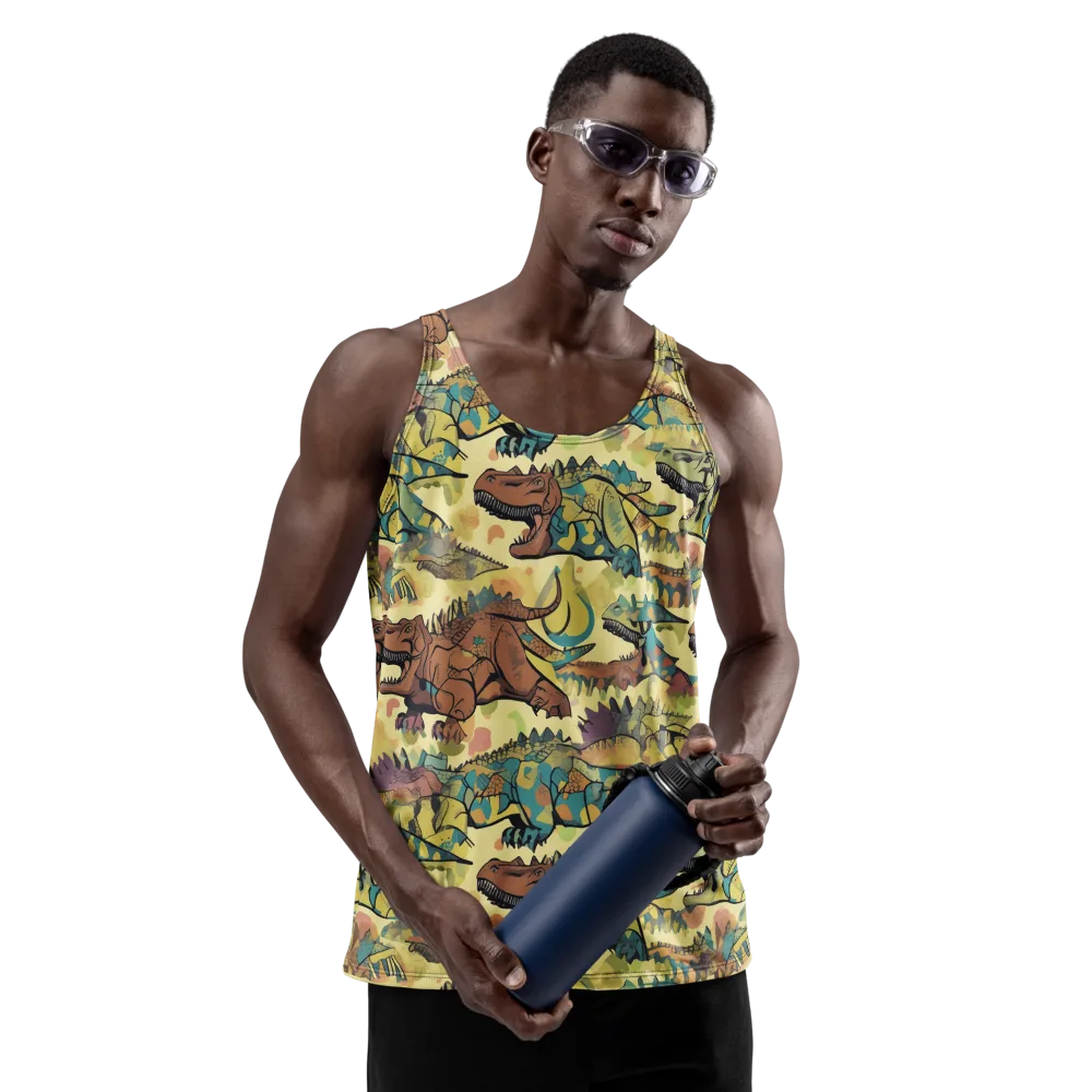 Dino Dreamscape on Men's Tank Top — Front