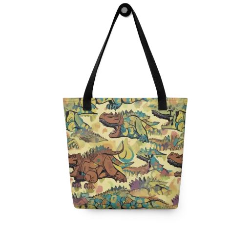Dino Dreamscape on a Tote Bag
