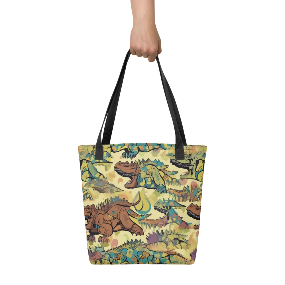 Dino Dreamscape on Tote Bag — Flat print