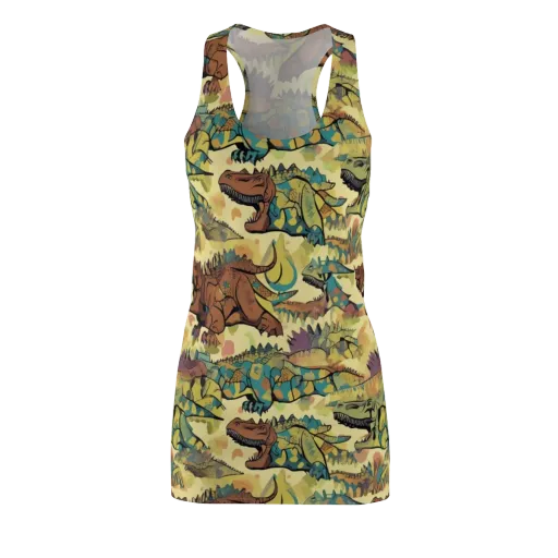 Dino Dreamscape on a Racerback Dress