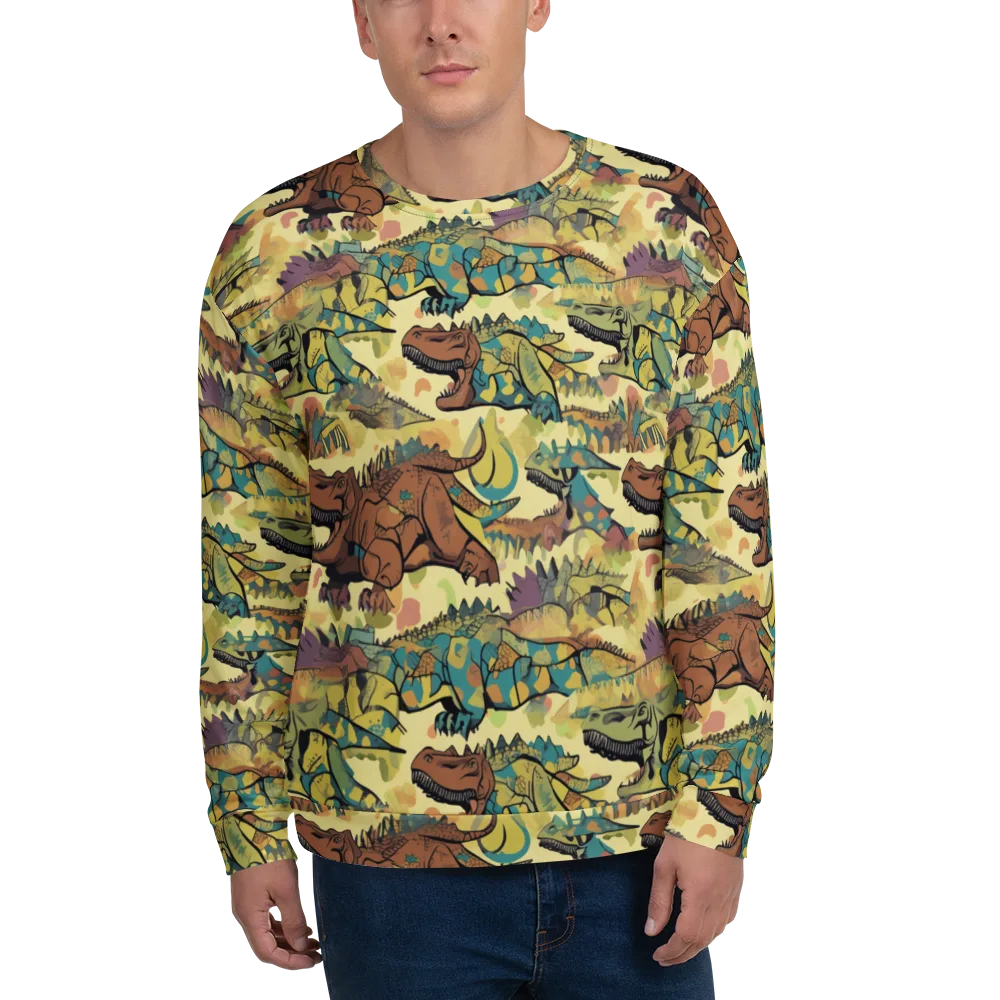 Dino Dreamscape on Sweatshirt — Front