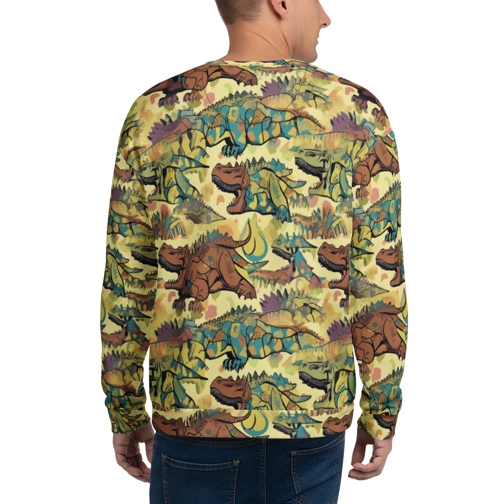 Dino Dreamscape on Sweatshirt — Back