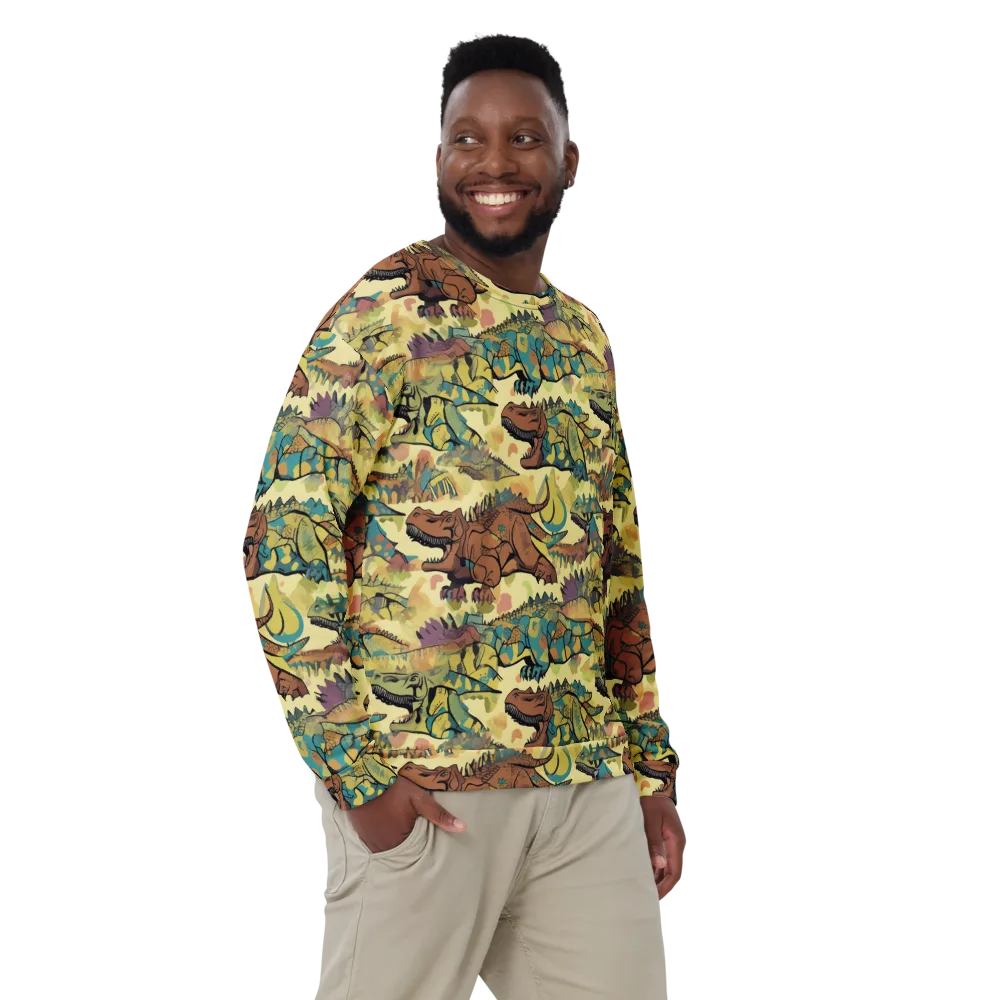 Dino Dreamscape on Sweatshirt — Front
