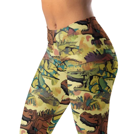 Dino Dreamscape on a Leggings
