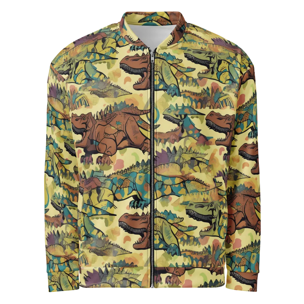 Dino Dreamscape on Bomber Jacket — Front