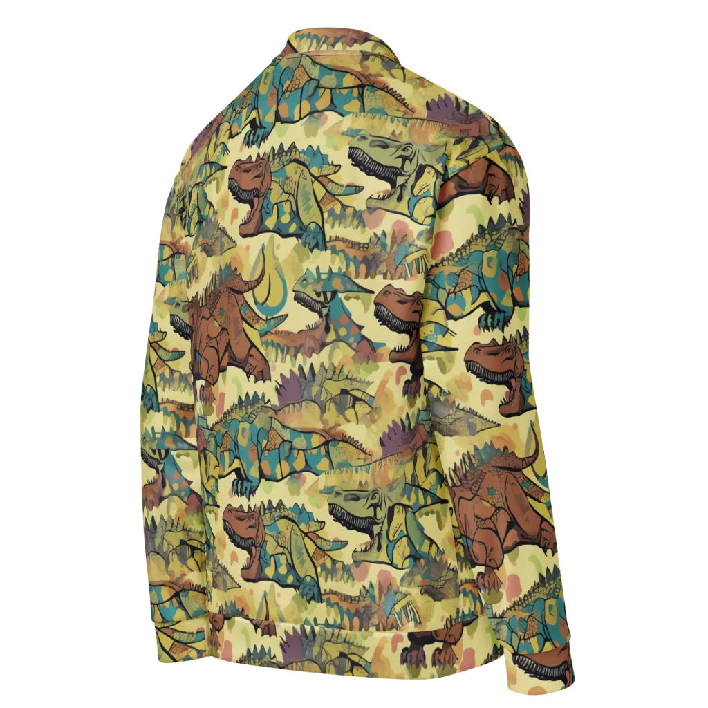 Dino Dreamscape on Bomber Jacket — Right Back