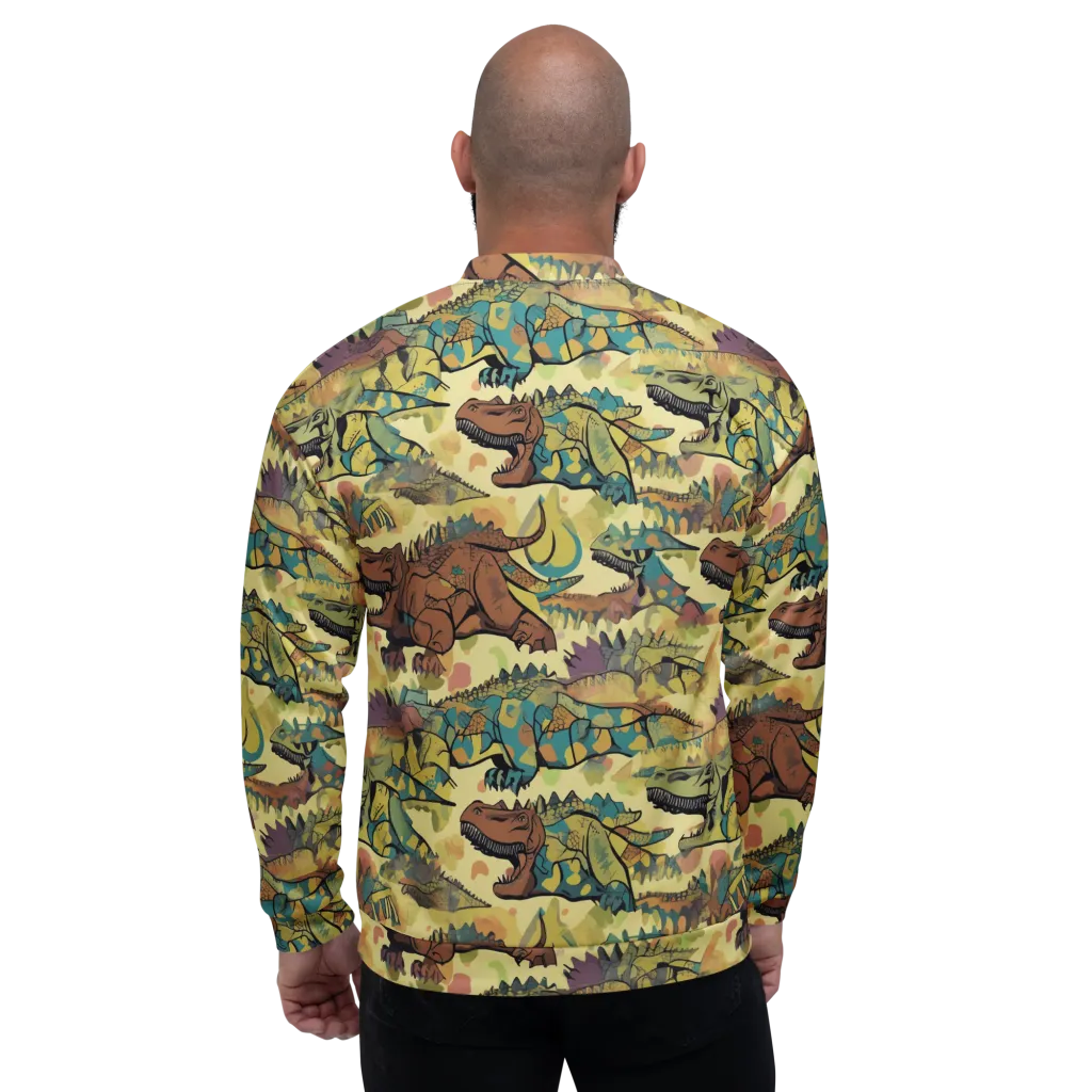 Dino Dreamscape on Bomber Jacket — Back