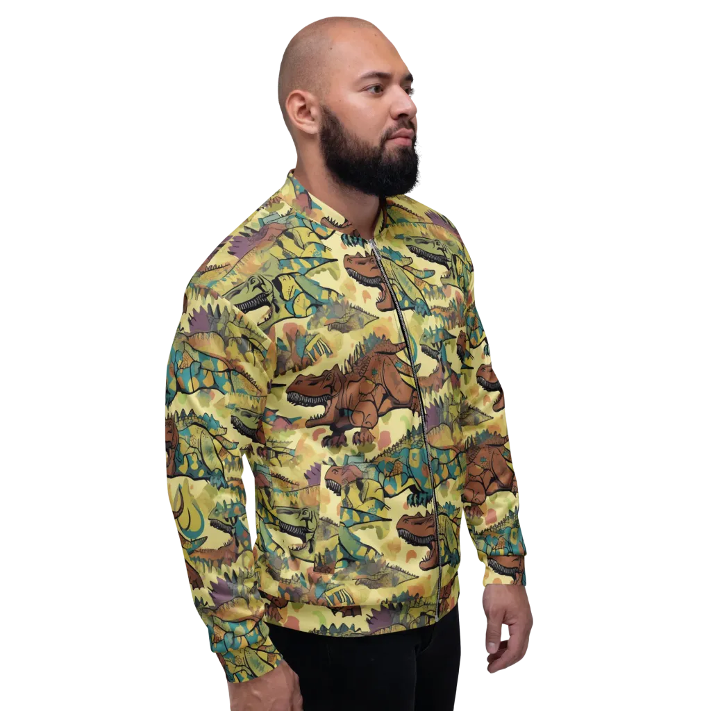 Dino Dreamscape on Bomber Jacket — Right