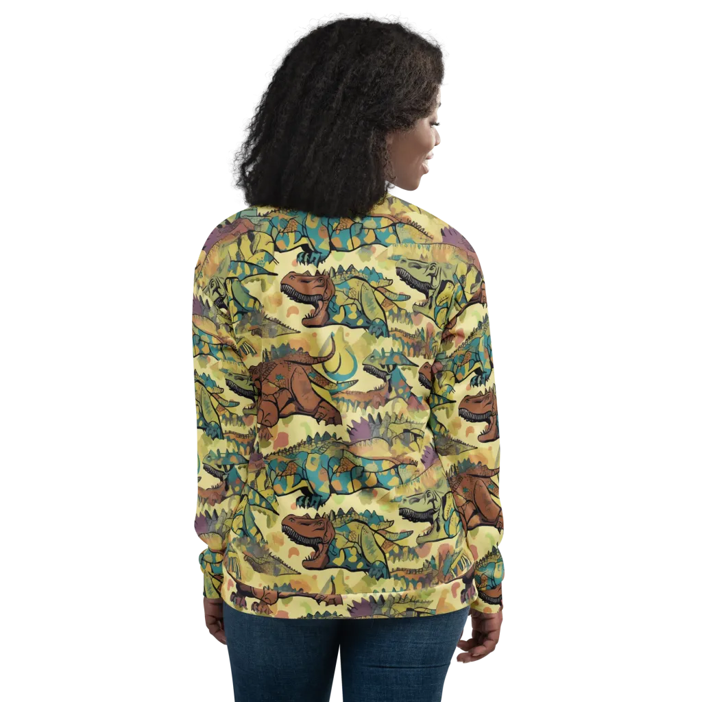 Dino Dreamscape on Bomber Jacket — Back