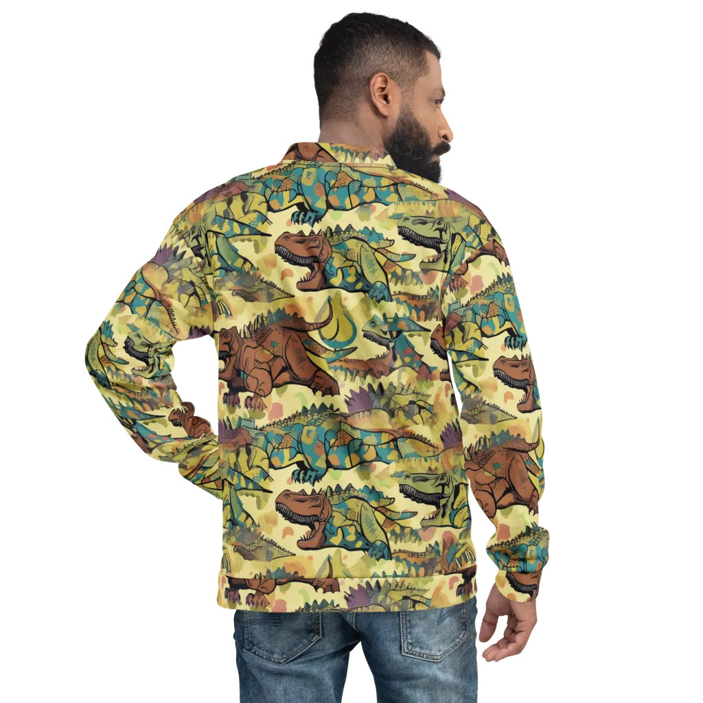 Dino Dreamscape on Bomber Jacket — Back