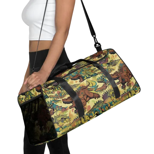 Dino Dreamscape on a Duffle Bag