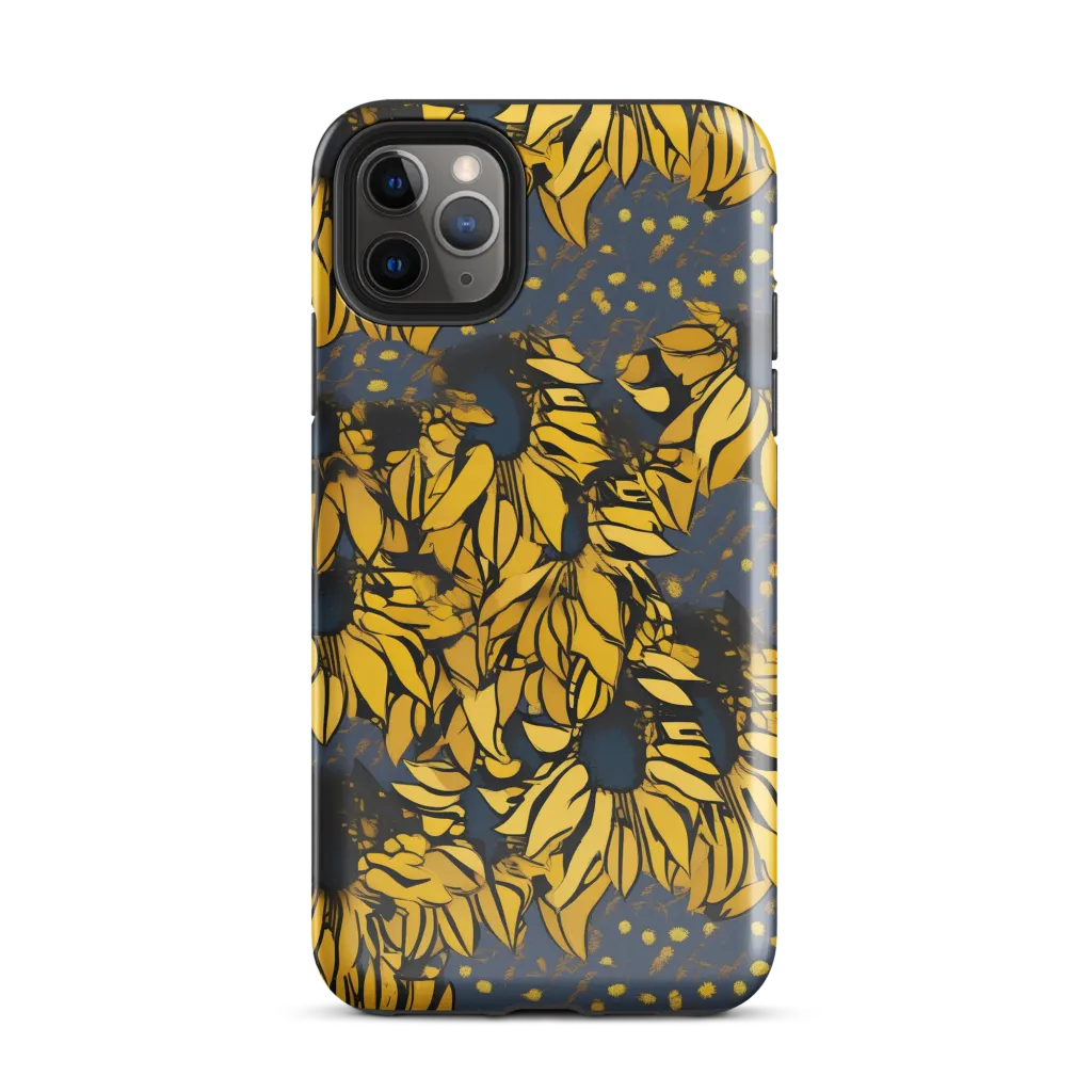 Golden Midnight Bloom on Tough Case for iPhone® — Front