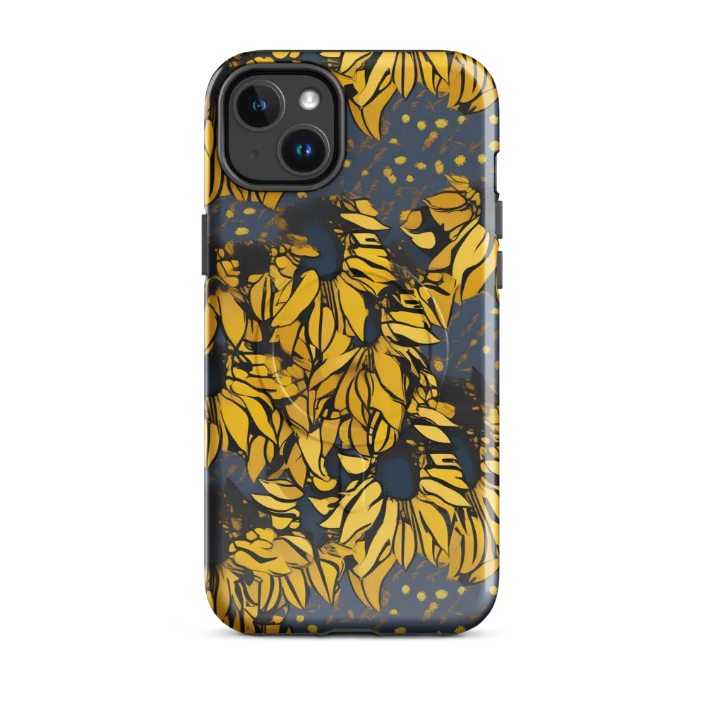 Golden Midnight Bloom on MagSafe Tough Case for iPhone® — Front