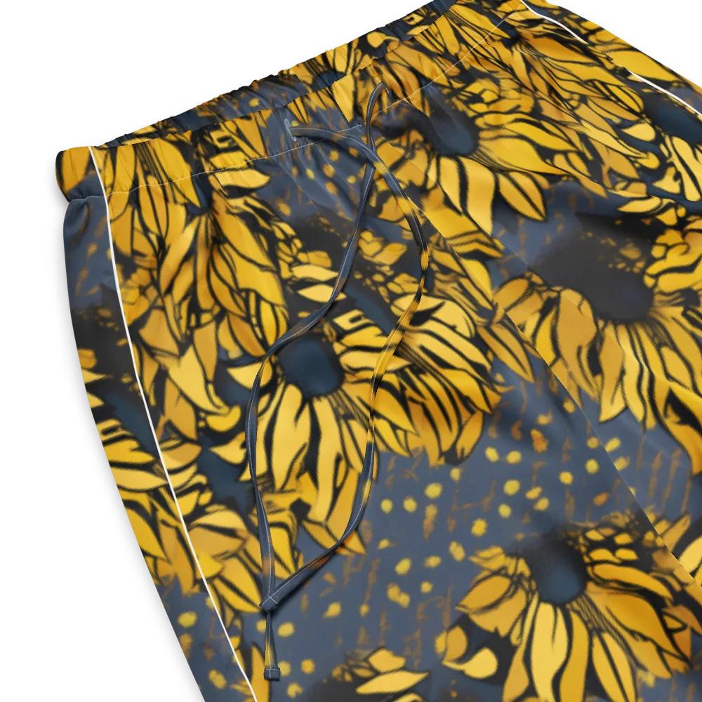 Golden Midnight Bloom on Women's Pajama Pants — Product details