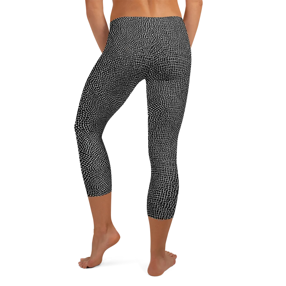Nocturne Hide on Capri Leggings — Back