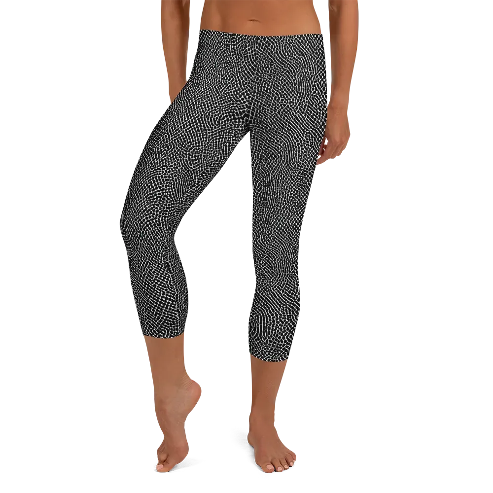 Nocturne Hide on Capri Leggings — Front