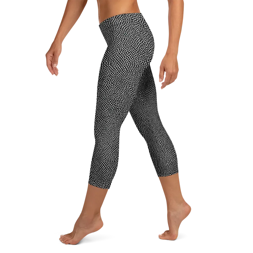 Nocturne Hide on Capri Leggings — Left