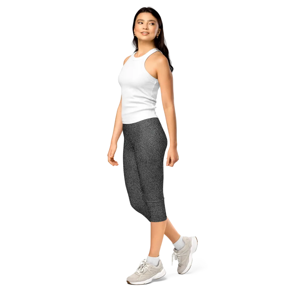 Nocturne Hide on Capri Leggings — Left Front