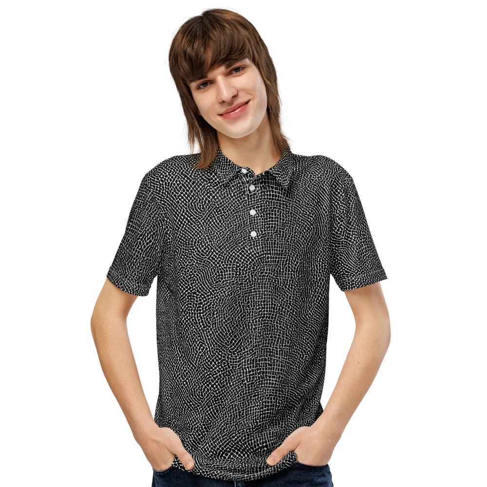 Nocturne Hide on Men's Slim Fit Polo Shirt — Front