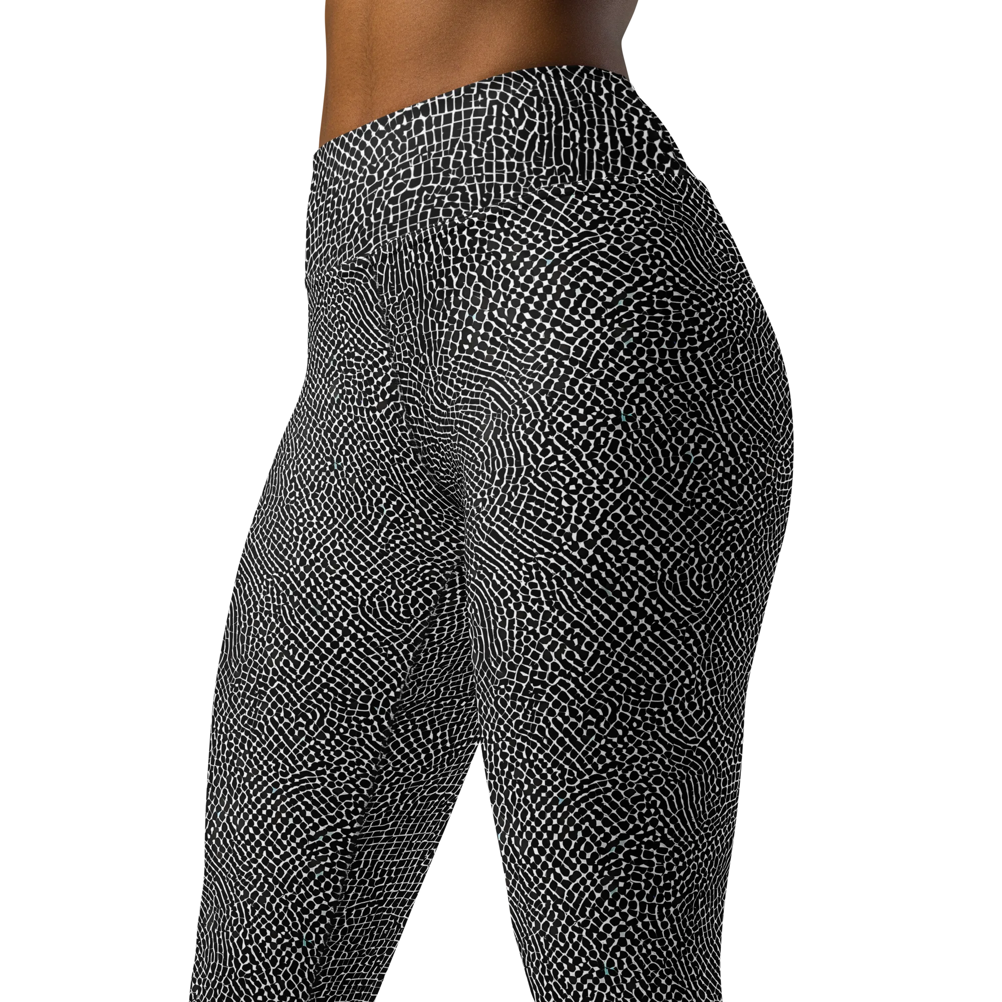 Nocturne Hide on Yoga Leggings — Left Front