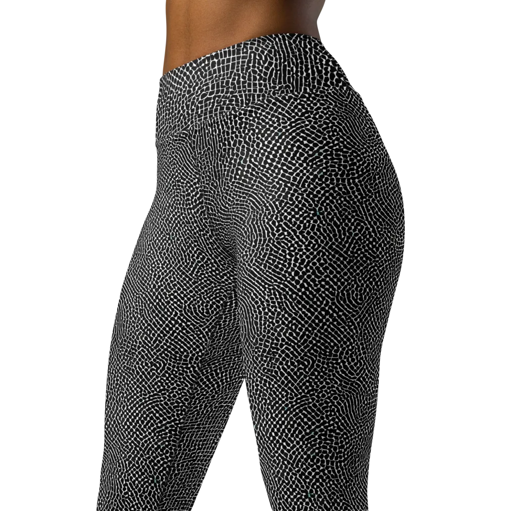 Nocturne Hide on Yoga Leggings — Left Front