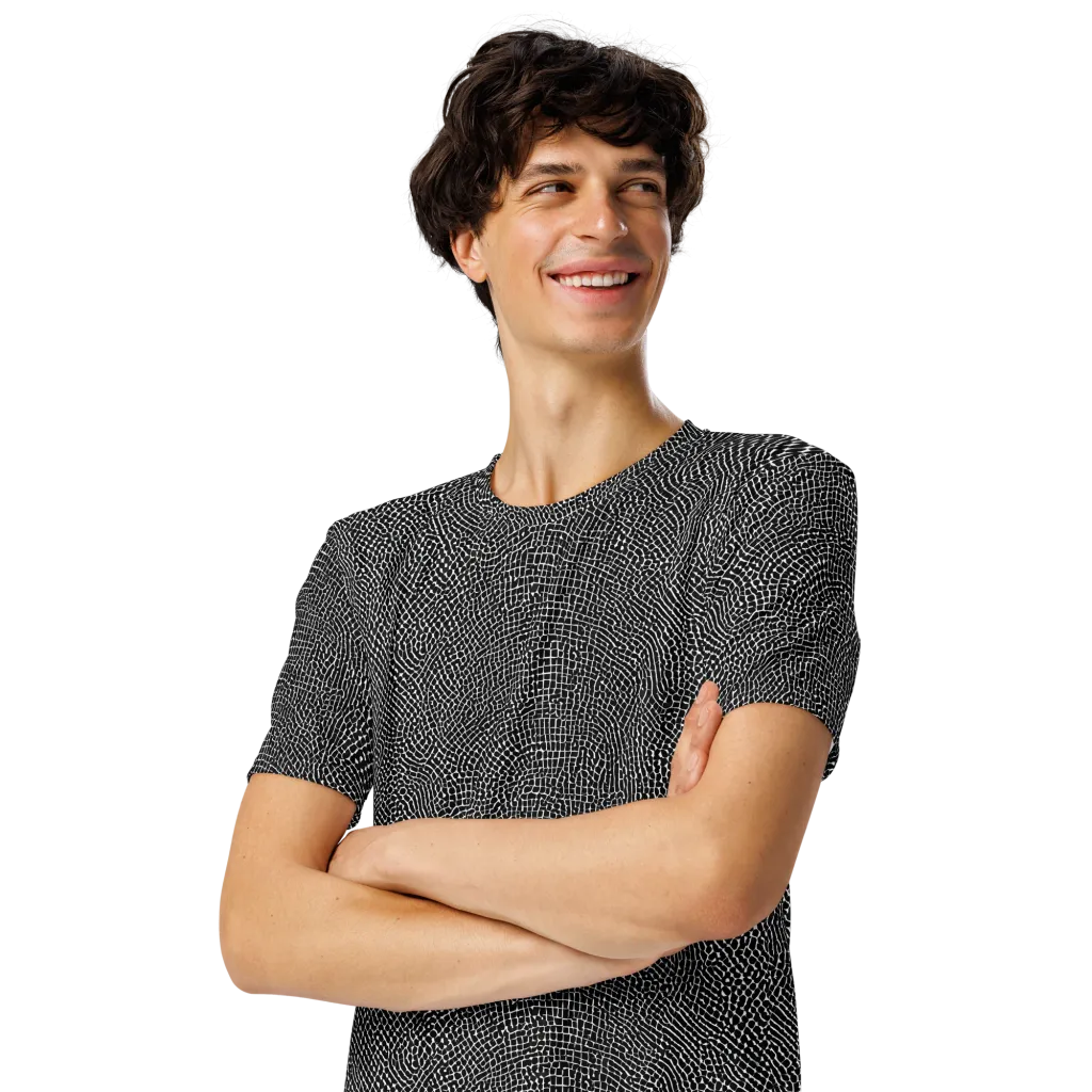 Nocturne Hide on Men's Crew Neck T-Shirt — Left Front