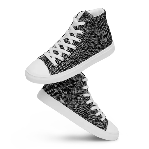 Nocturne Hide on a Men's High Top Canvas Shoes