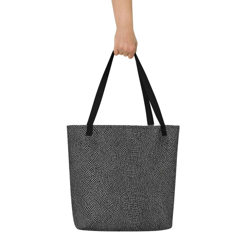 Nocturne Hide on Large Tote Bag W/ Pocket — Front