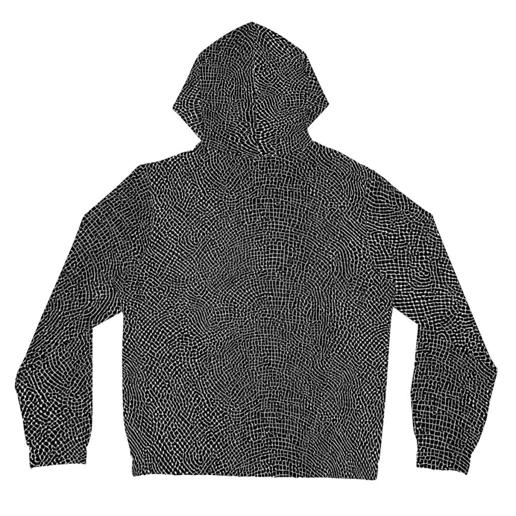 Nocturne Hide on Women's Full-Zip Hoodie — Back