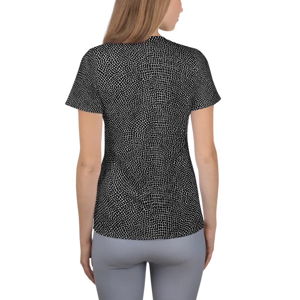 Nocturne Hide on Women's Athletic T-Shirt — Back