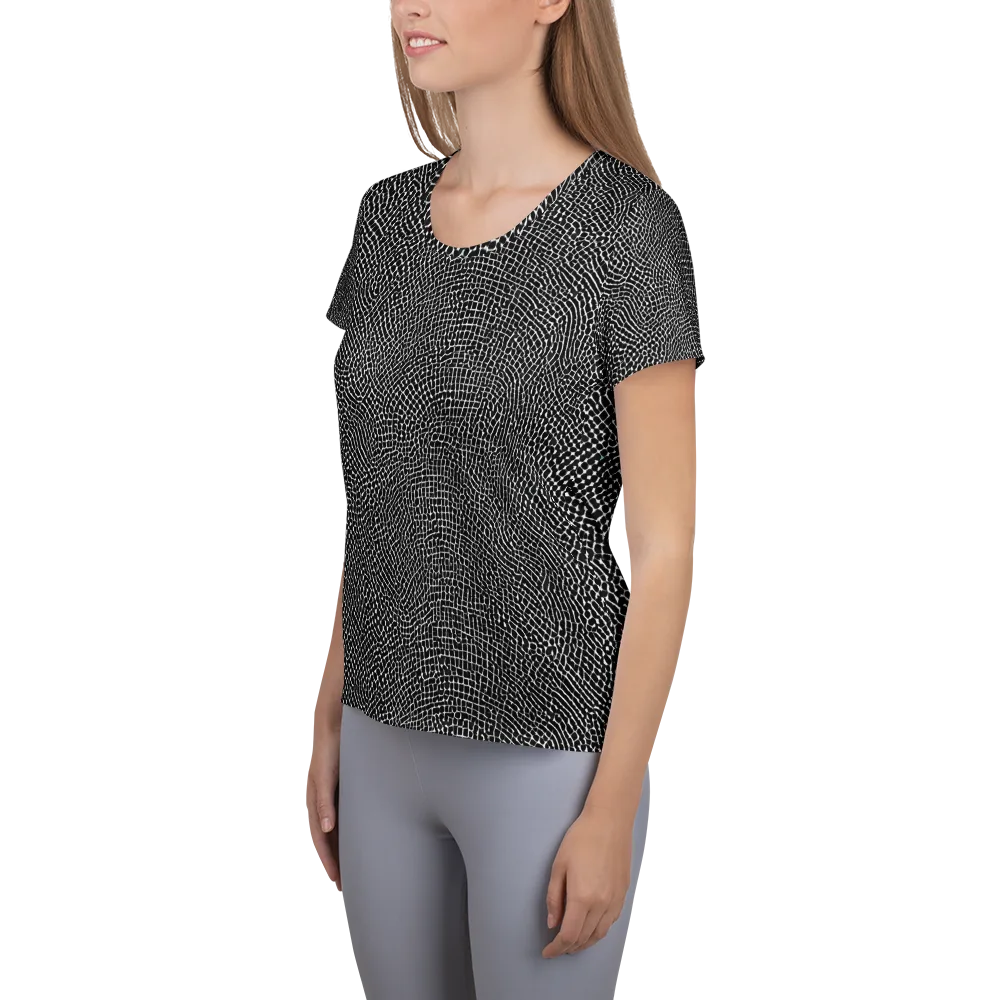 Nocturne Hide on Women's Athletic T-Shirt — Left