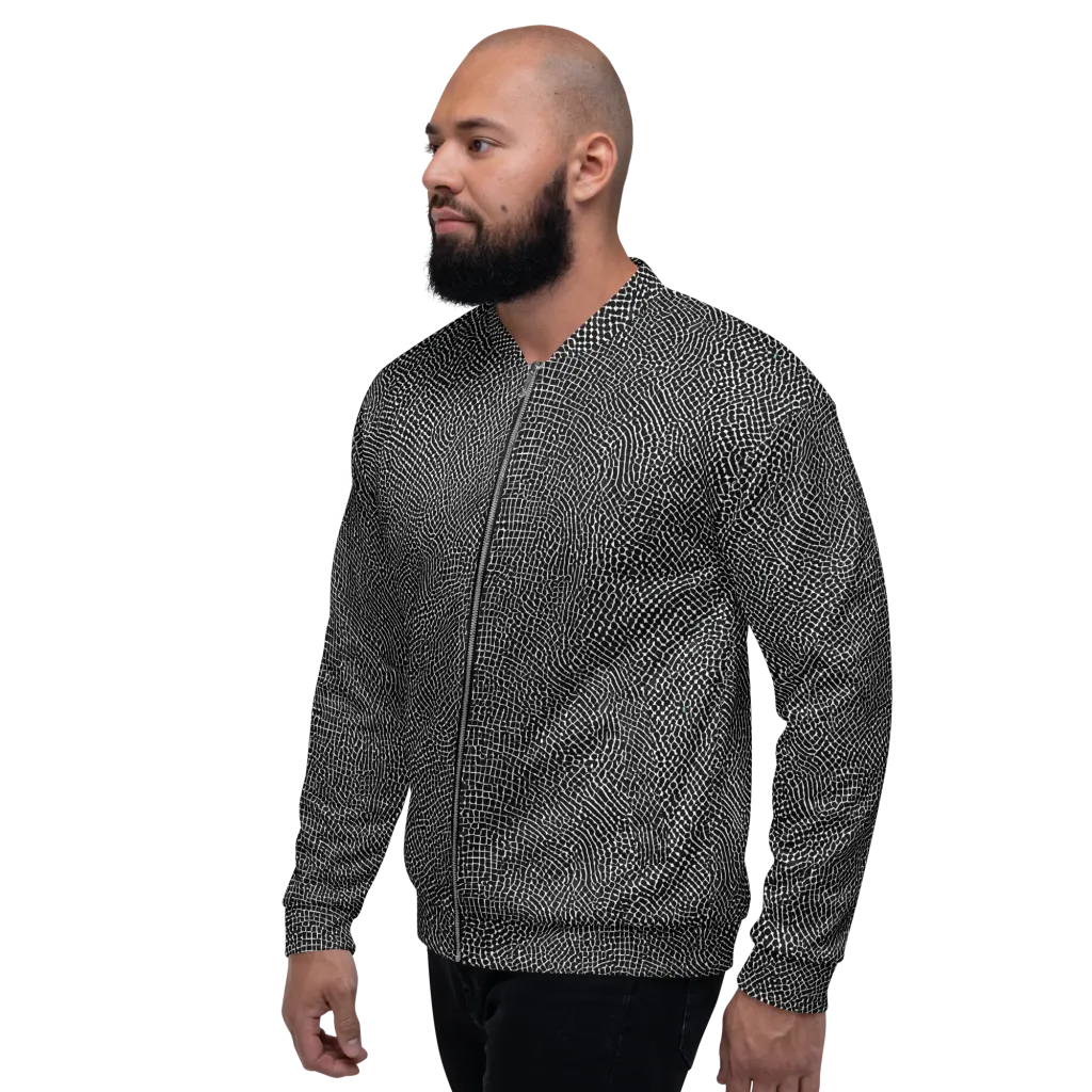Nocturne Hide on Bomber Jacket — Left