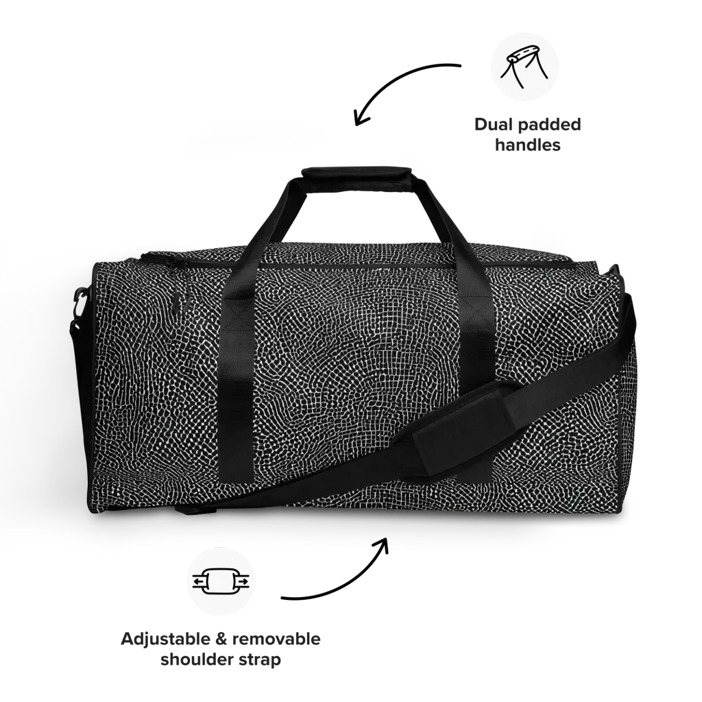 Nocturne Hide on Duffle Bag — Front