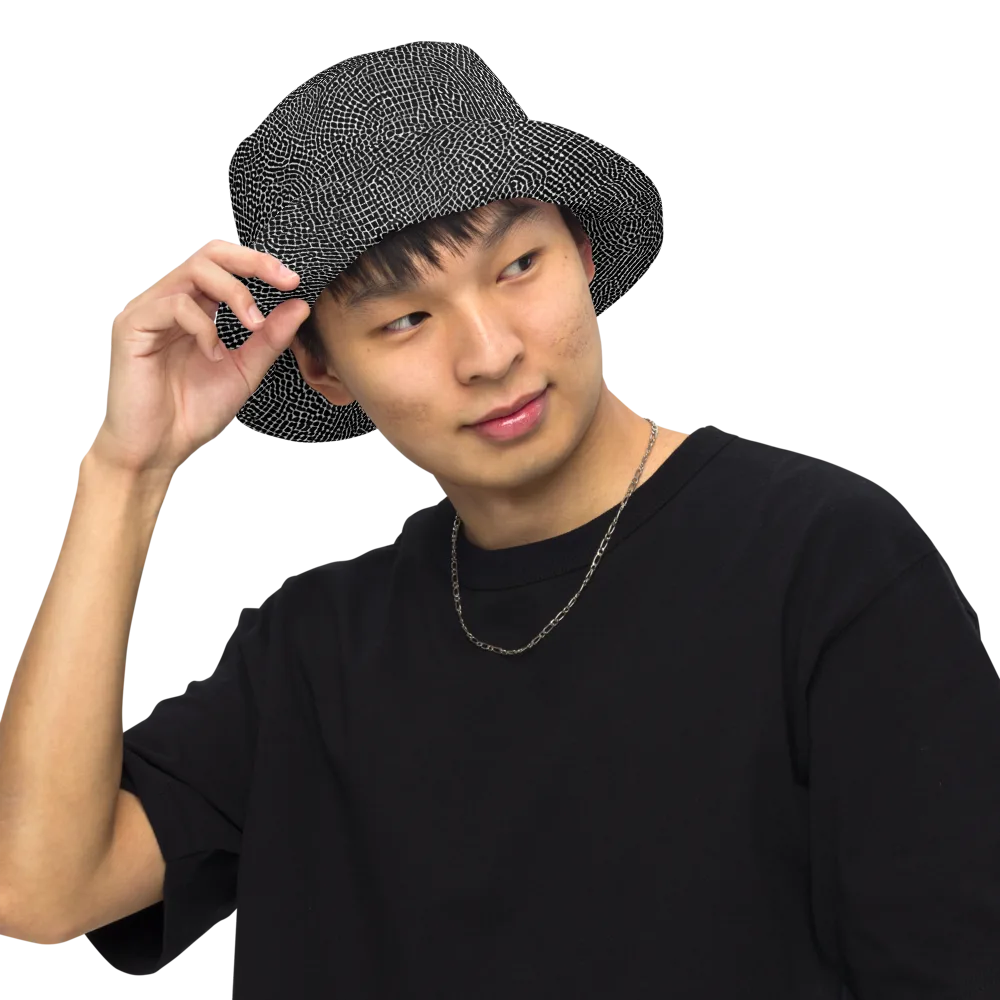 Nocturne Hide on Reversible Bucket Hat — Front Inside