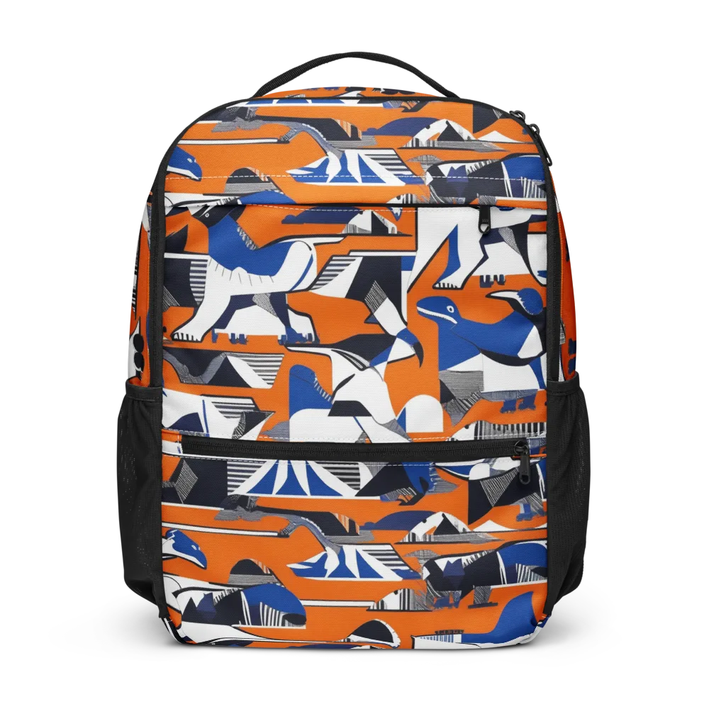 Orange Aviary on Utility Backpack — Front