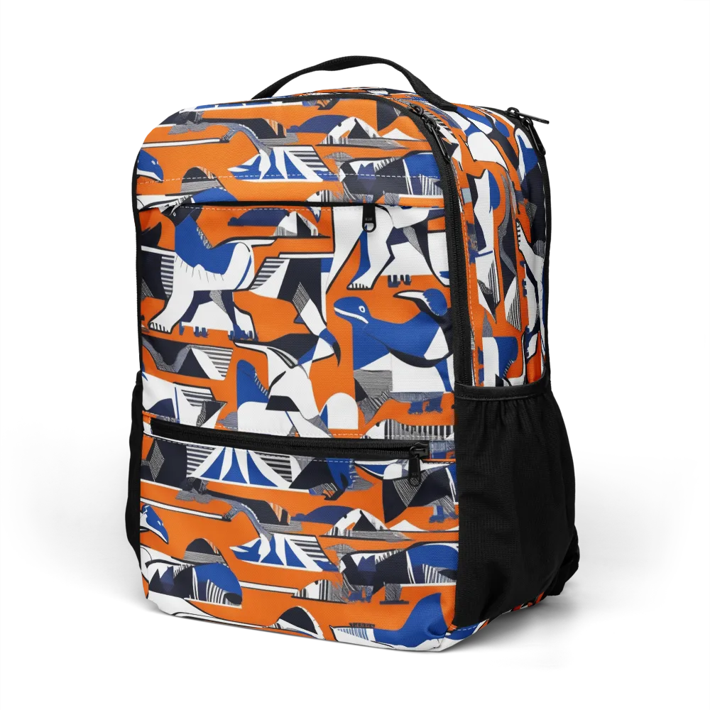 Orange Aviary on Utility Backpack — Left Front