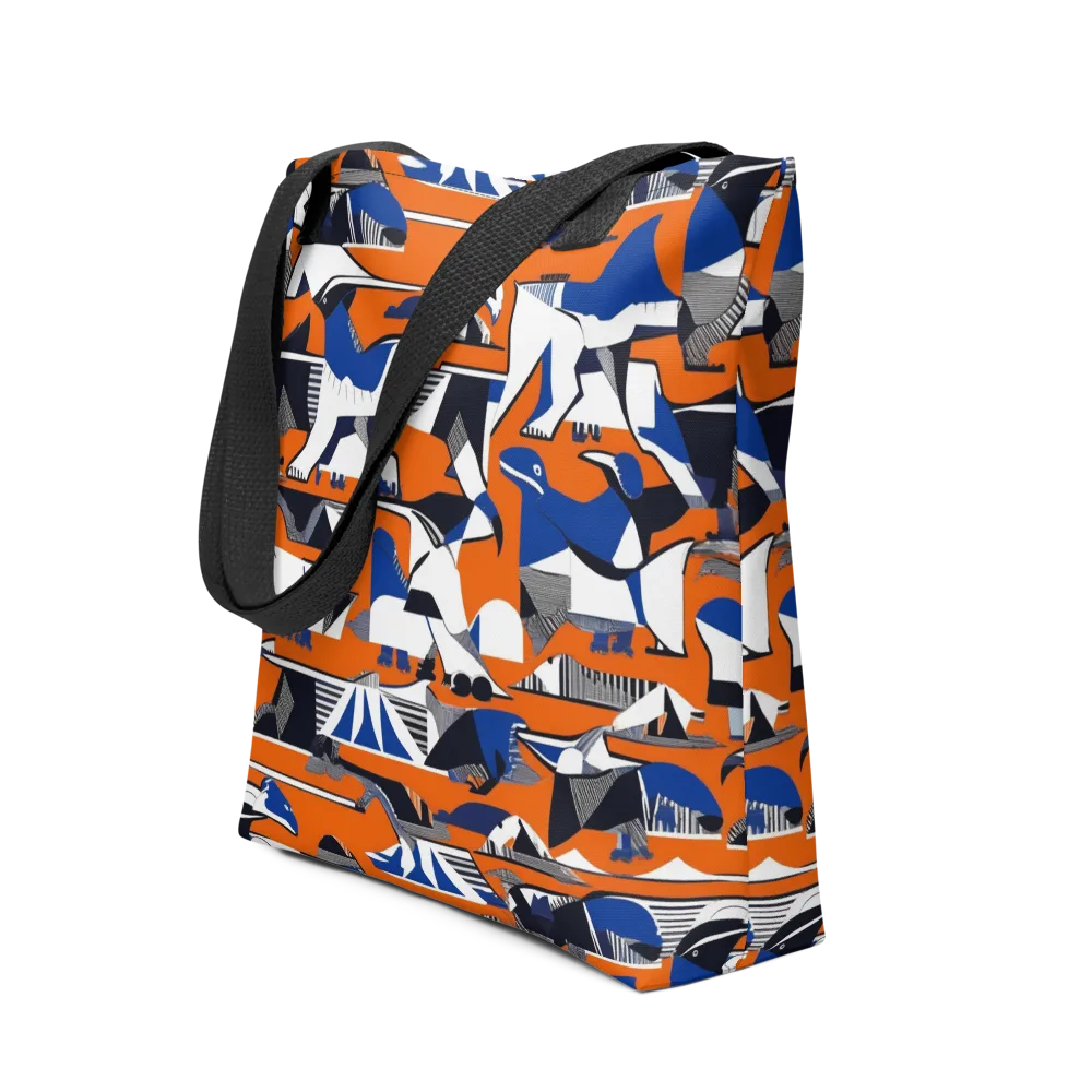 Orange Aviary on Tote Bag — Front