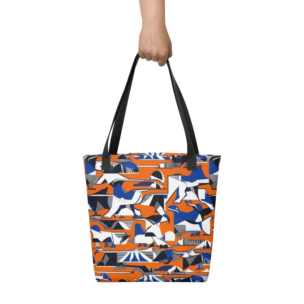 Orange Aviary on Tote Bag — Front