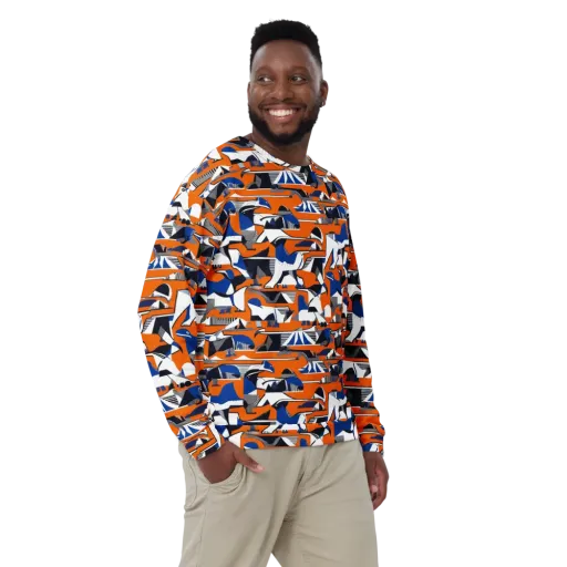 Orange Aviary on a Sweatshirt