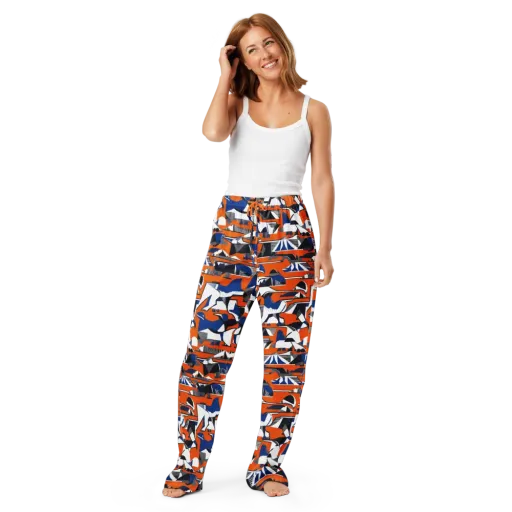 Orange Aviary on a Women's Pajama Pants