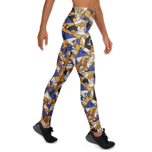 Saffron Fracture on a Yoga Leggings
