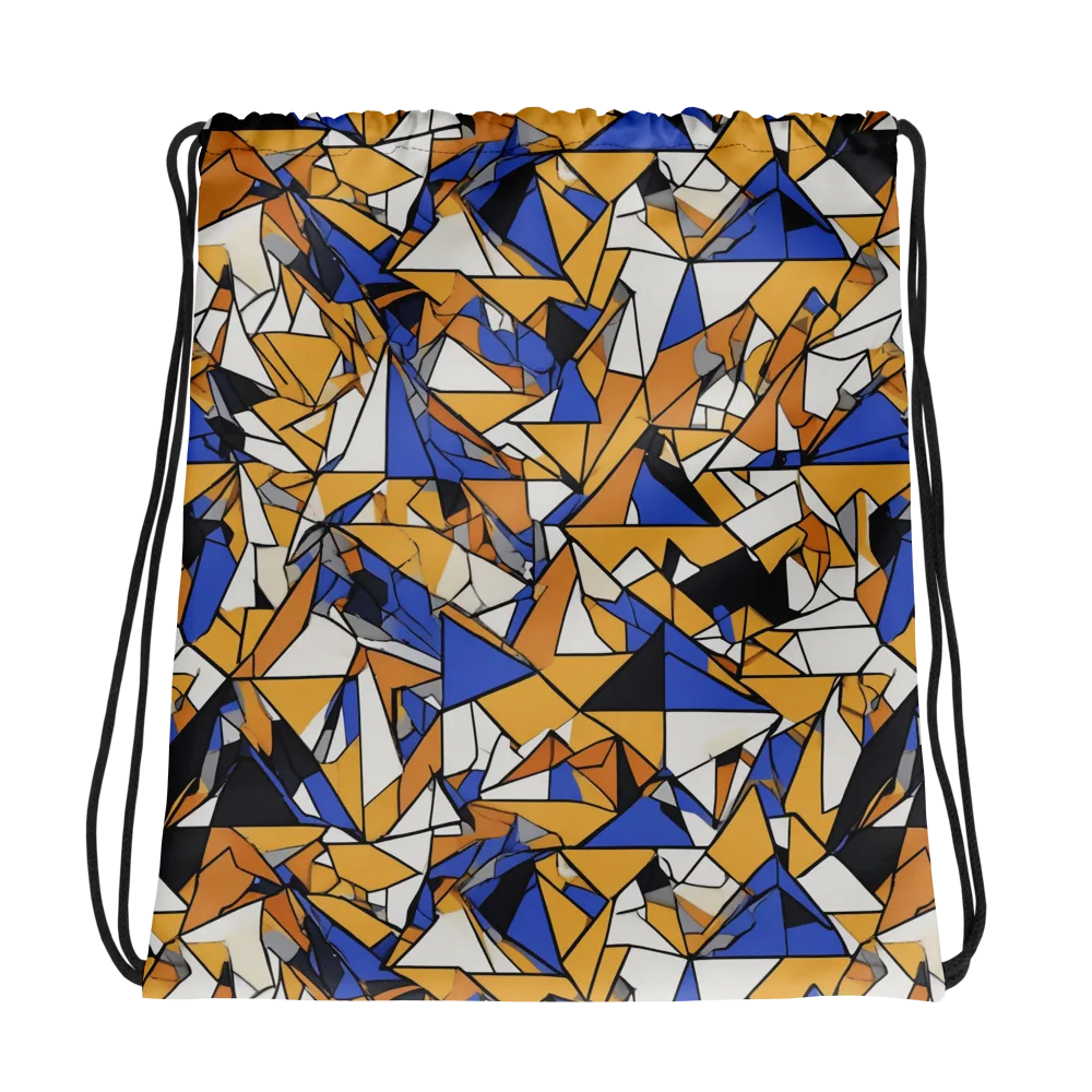 Saffron Fracture on Drawstring Bag — Photo