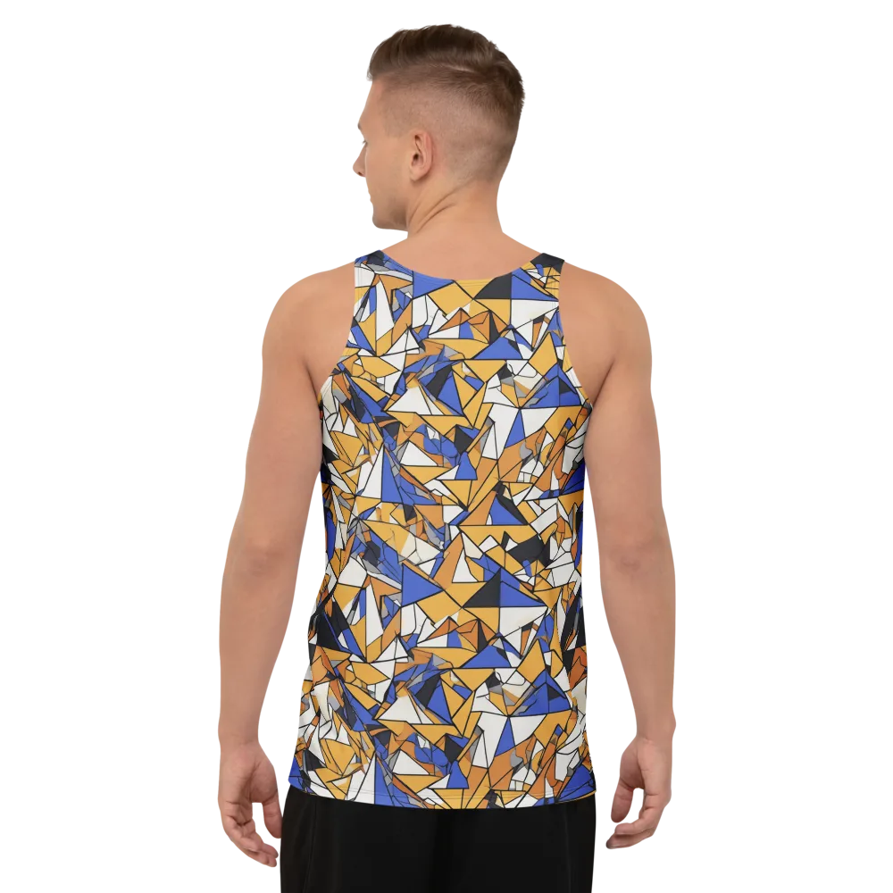 Saffron Fracture on Men's Tank Top — Back