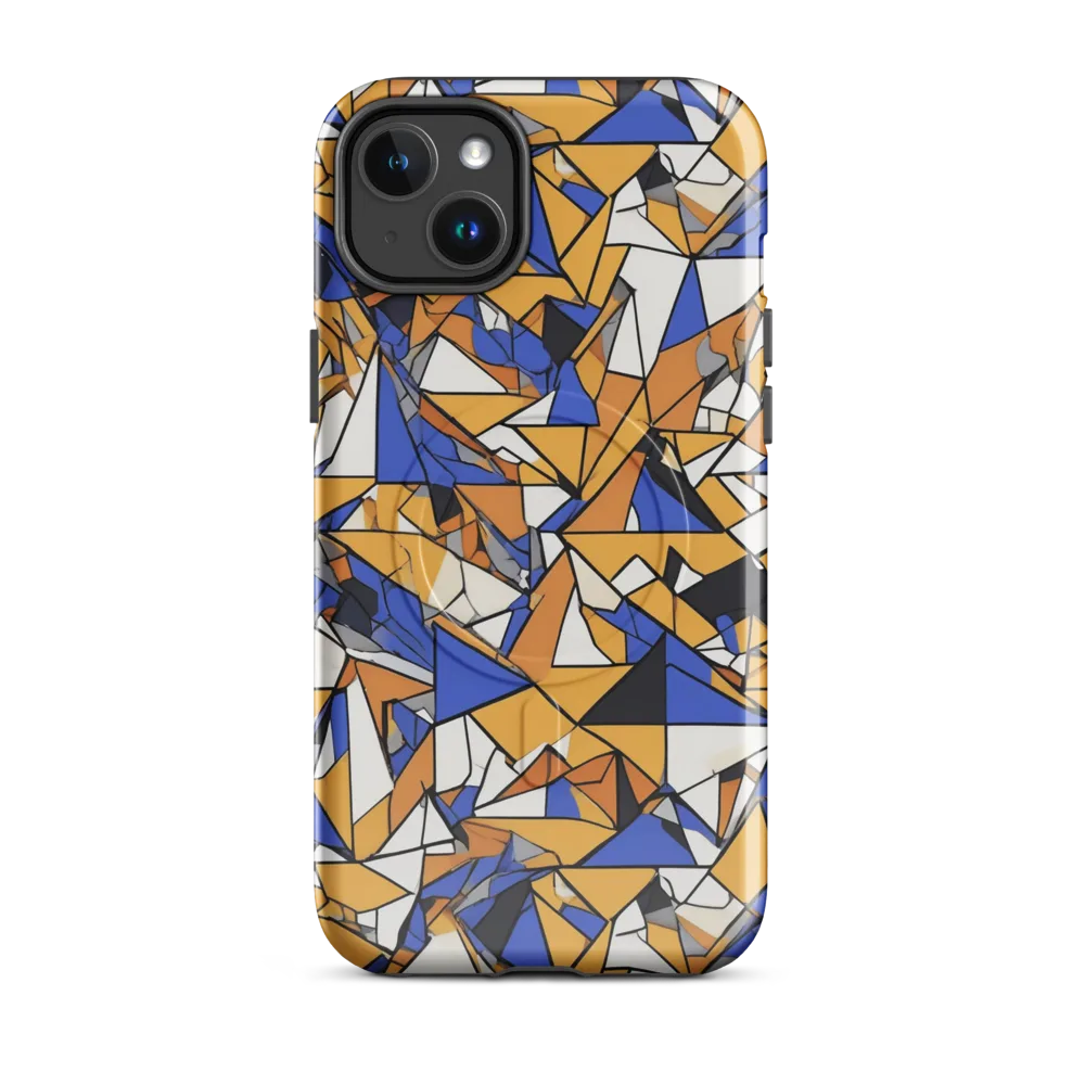 Saffron Fracture on MagSafe Tough Case for iPhone® — Front