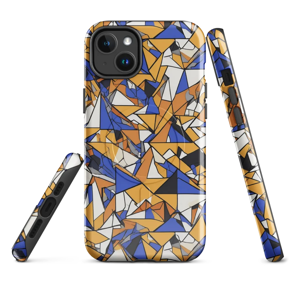 Saffron Fracture on MagSafe Tough Case for iPhone® — Front