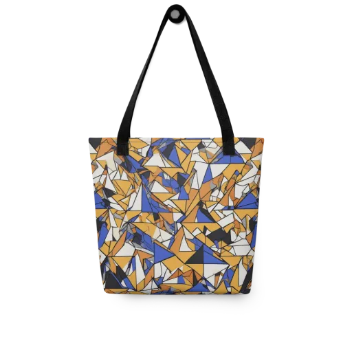 Saffron Fracture on a Tote Bag