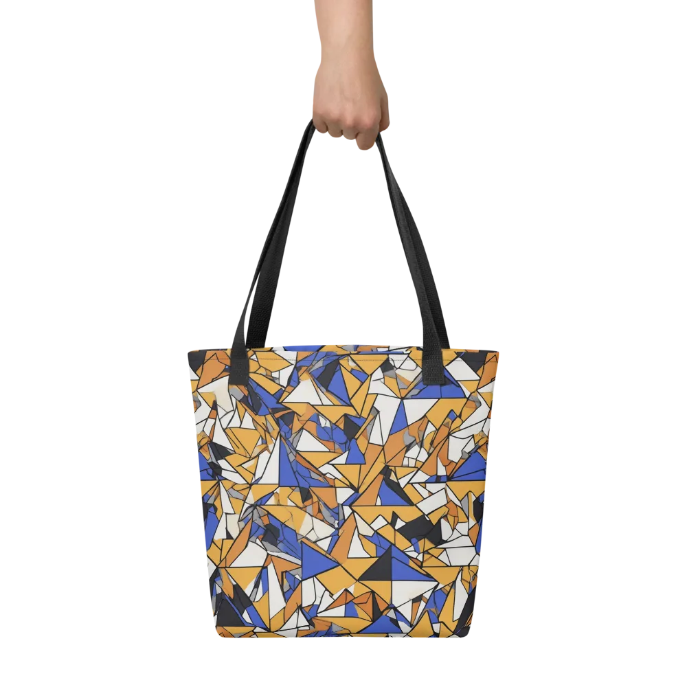 Saffron Fracture on Tote Bag — Flat print