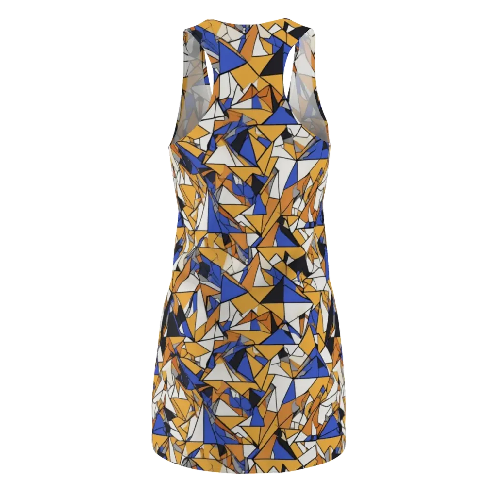 Saffron Fracture on Racerback Dress — Back