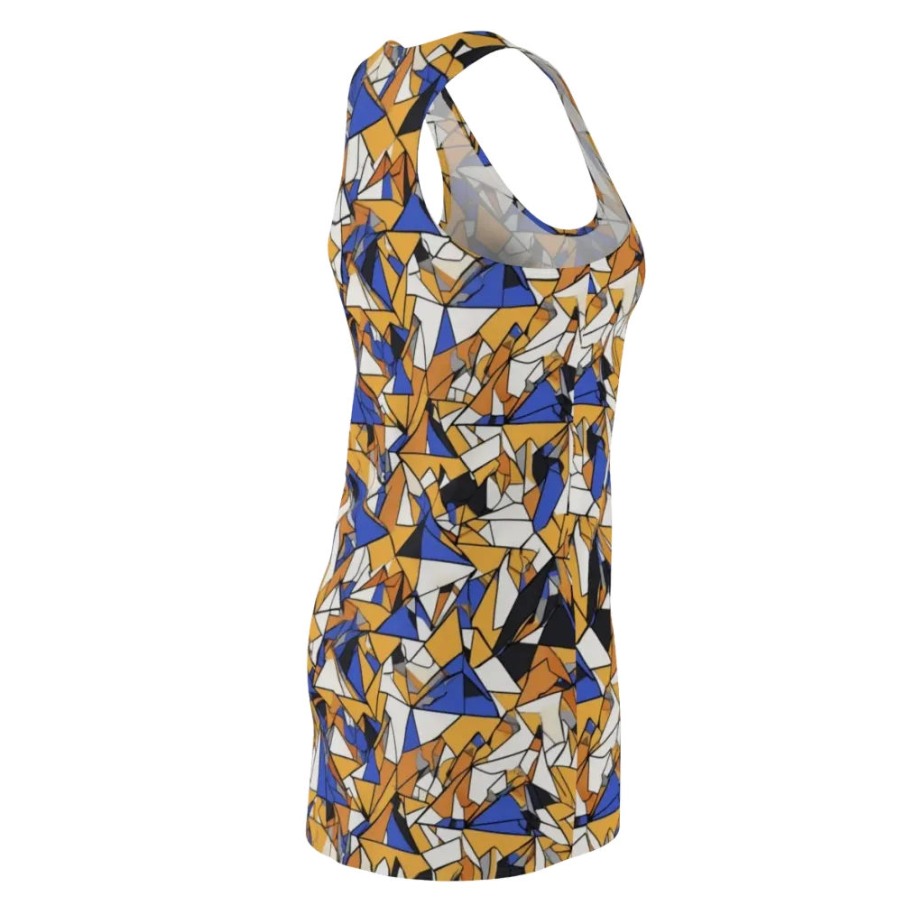 Saffron Fracture on Racerback Dress — Back Side