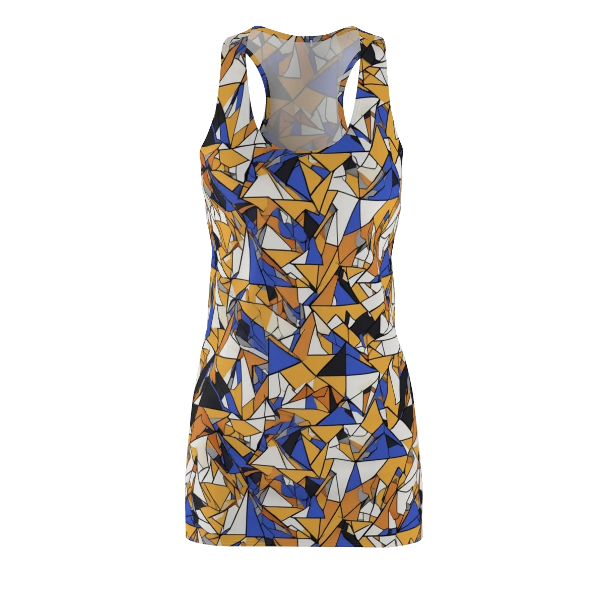 Saffron Fracture on Racerback Dress — Front